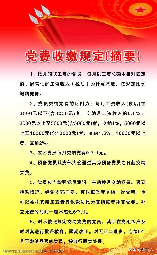 最新党费收缴标准详解，步骤指南与标准概览